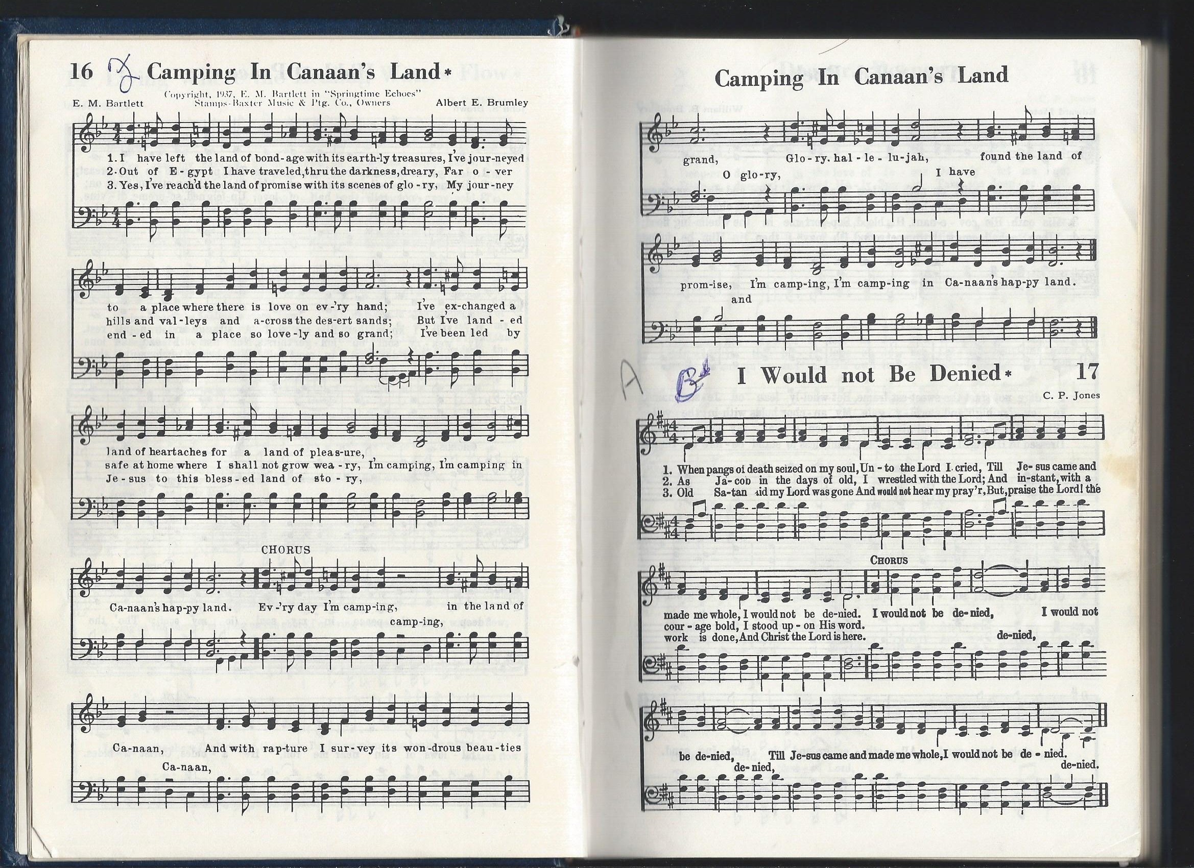 Camping In Canaan's Land Fellowship Hall